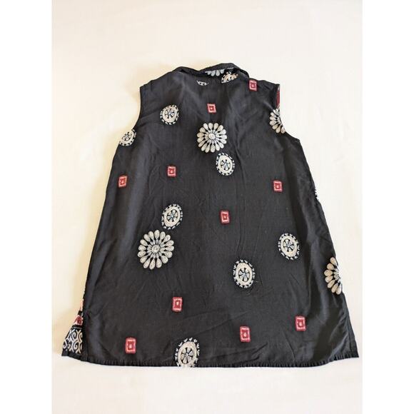 California Krush Blouse Womens Large Rayon Sleeveless Button Down Bohemian Flowy - Picture 8 of 8